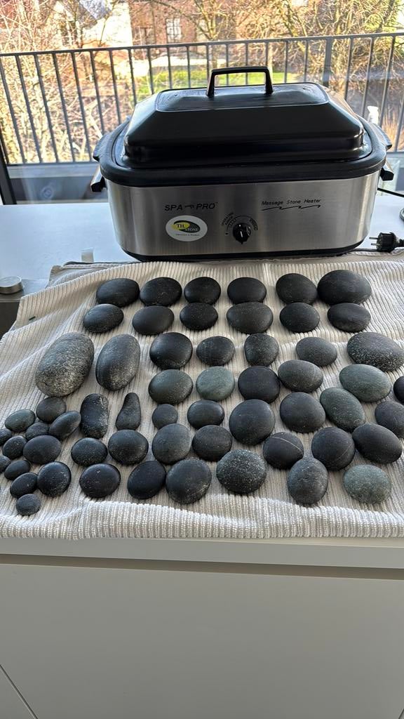 Hot stone ketel met lavastrnen, Ophalen, Zo goed als nieuw
