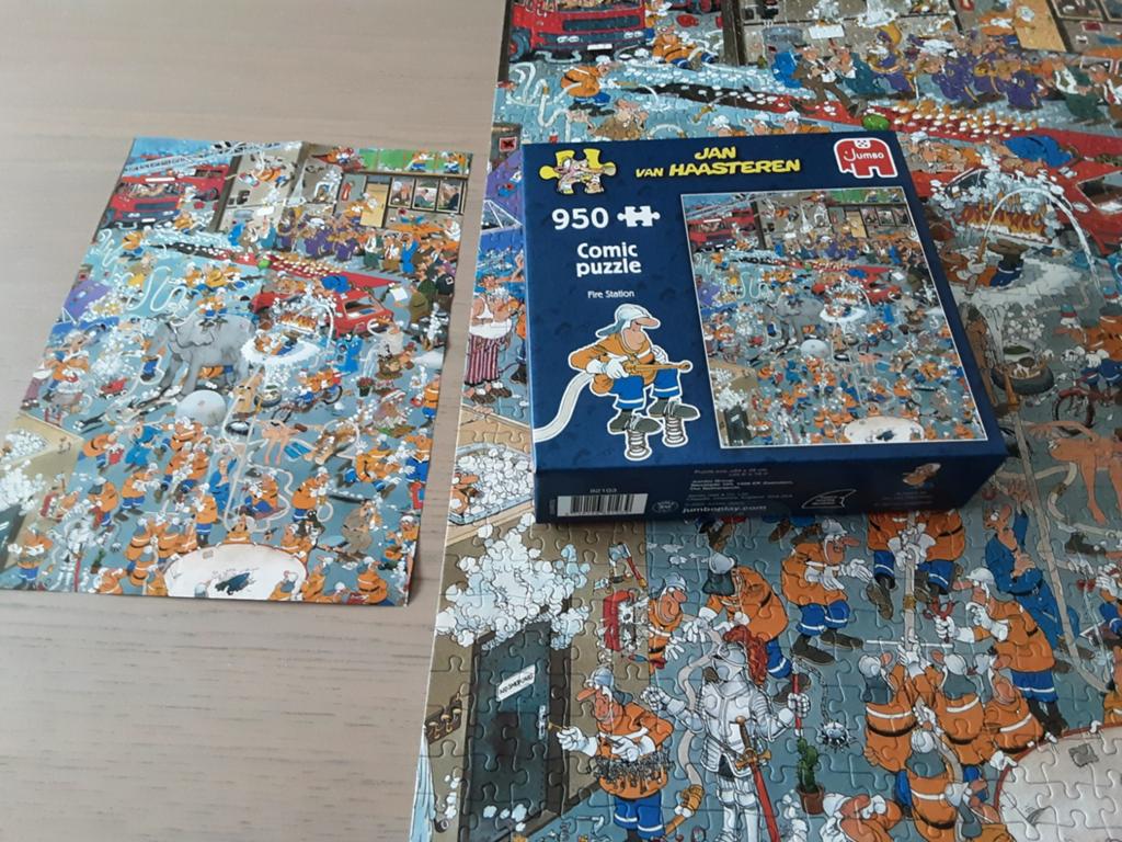 Puzzel jan van haasteren fire station, Enlèvement