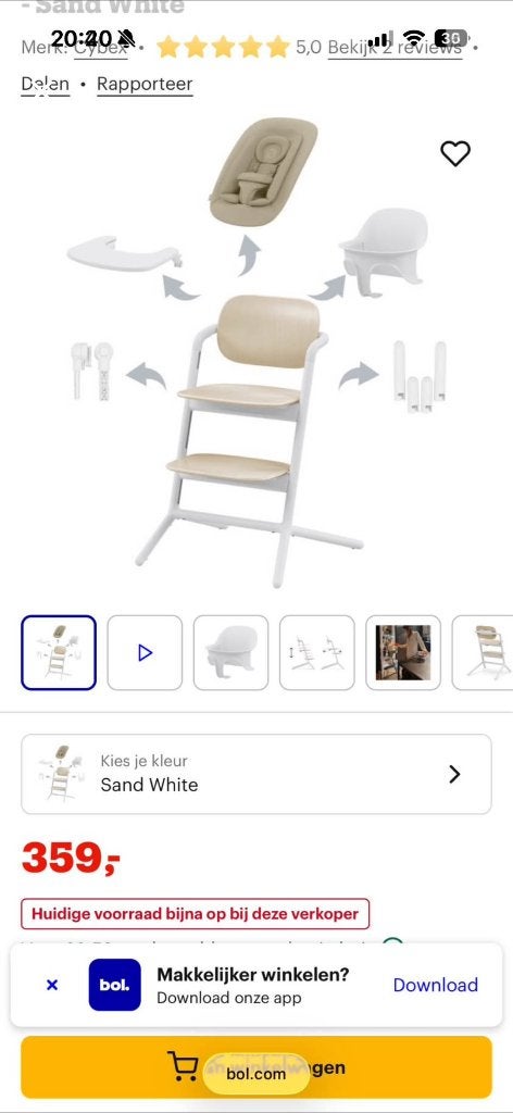 Kinderstoel, Ophalen