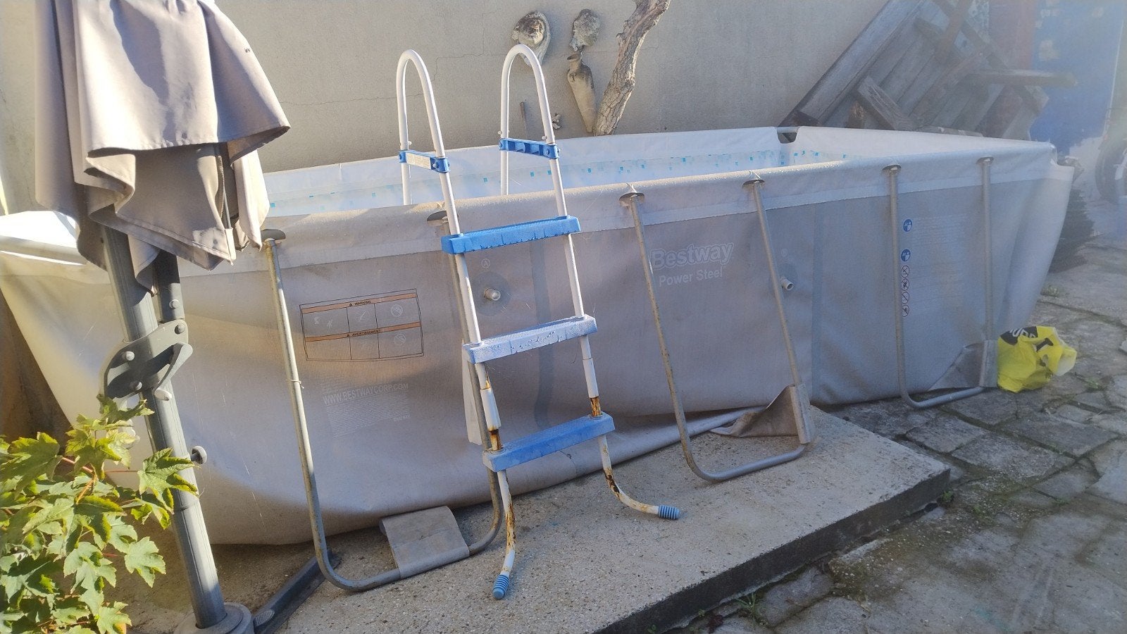 bestway zwembad , 2x4x1 meter, Tuin en Terras, Ophalen, 200 tot 300 cm, 80 tot 120 cm, Rechthoekig