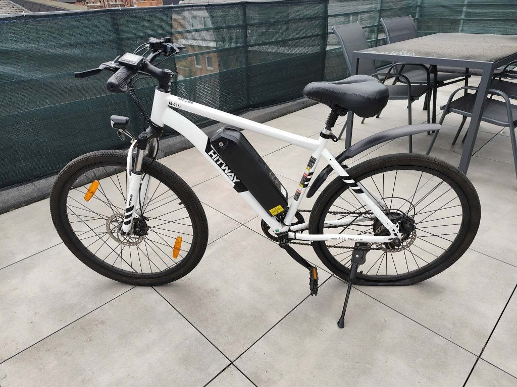 HITWAY BK15 - Blanc - Réparations nécéssaires, Vélos & Vélomoteurs, Vélos électriques, Autres marques, 59 cm ou plus, Enlèvement