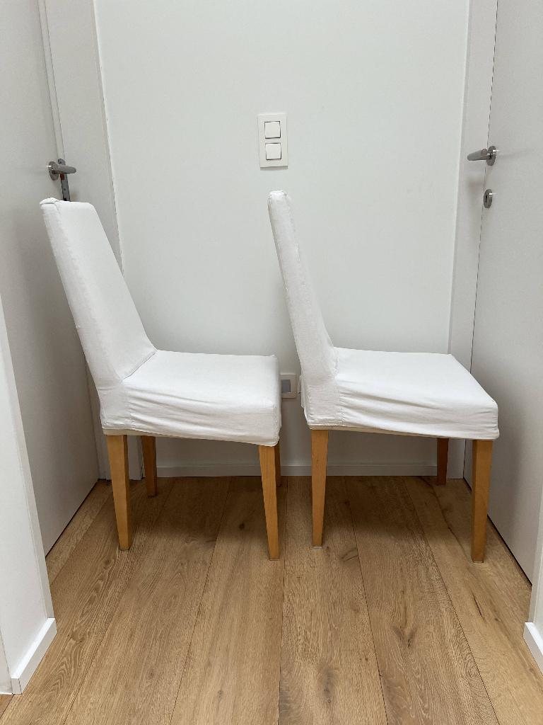 Stoelen (8 stuks), Huis en Inrichting, Stoelen, Ophalen, Gebruikt, Wit, Stof