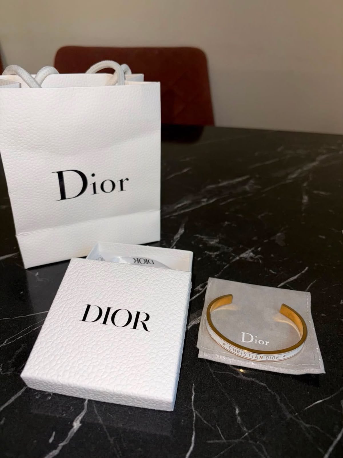 Dior armband, Envoi, Comme neuf, Or