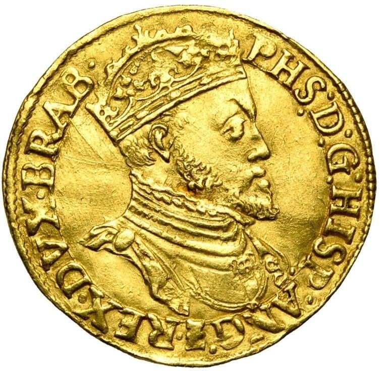 RÉAL DORÉ DE PHILIPPE II, 1557-1560, Envoi, Monnaie en vrac, Or