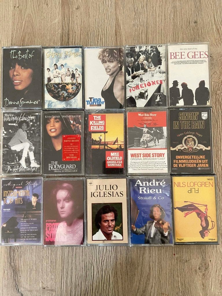 211 muziekcassettes in prima staat., Cd's en Dvd's, Ophalen of Verzenden, Gebruikt, 26 bandjes of meer, Origineel