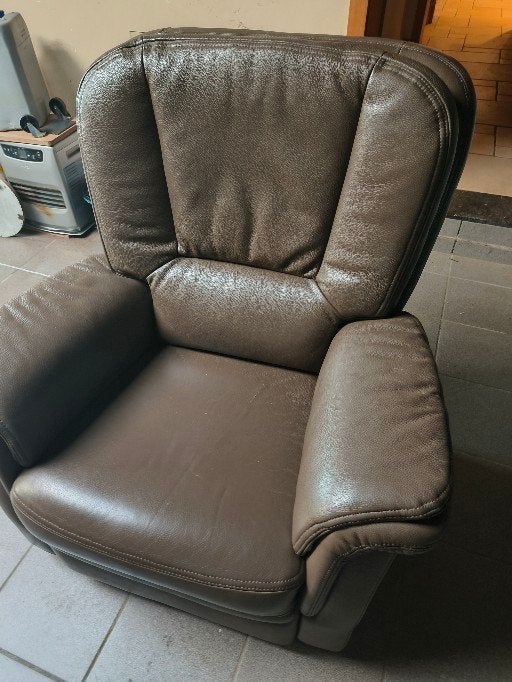 1 siège en cuir véritable, 75 à 100 cm, Enlèvement, Cuir, 150 à 200 cm