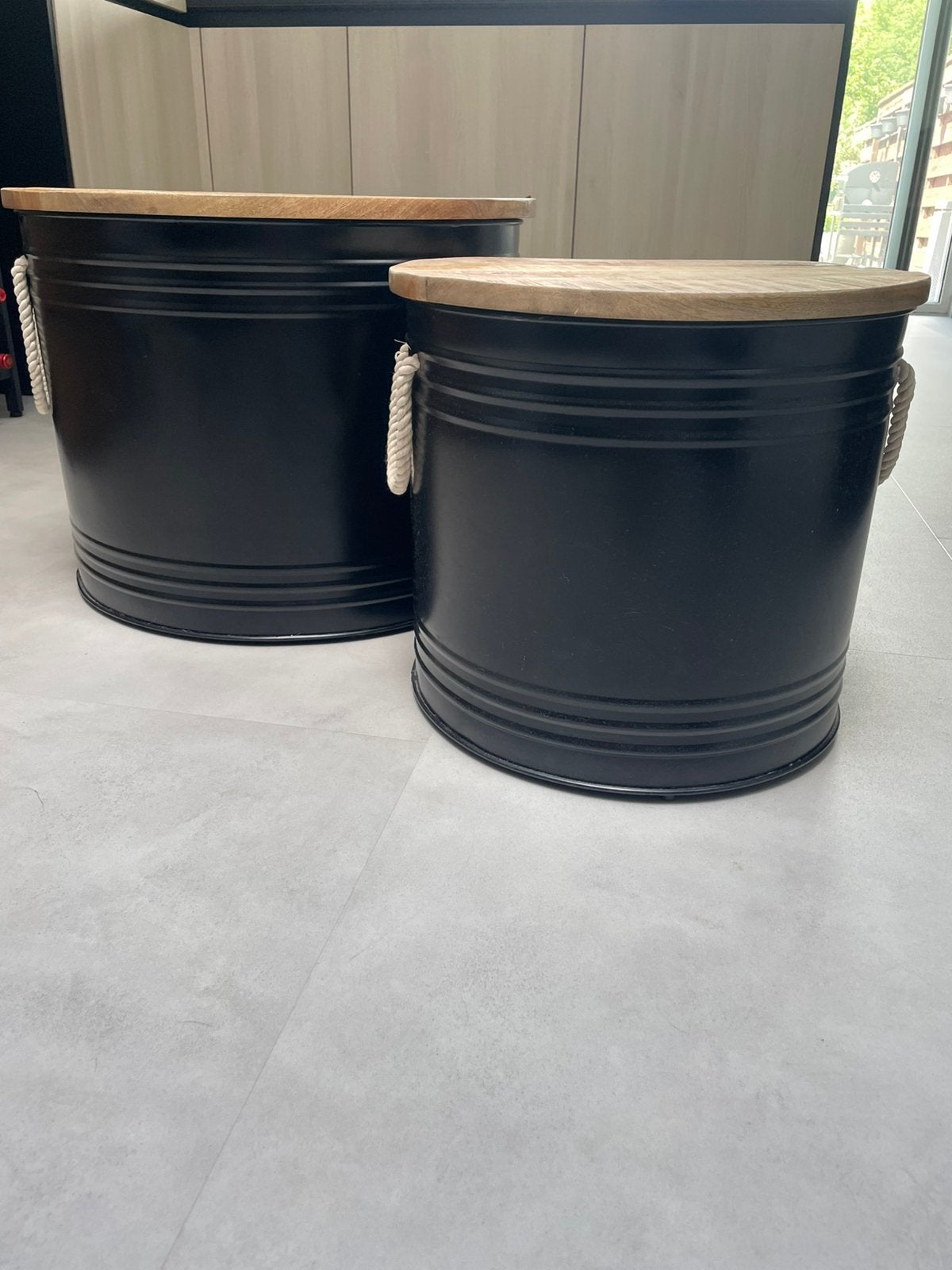 Salontafel te koop, Rond, Enlèvement, Utilisé, Moins de 50 cm