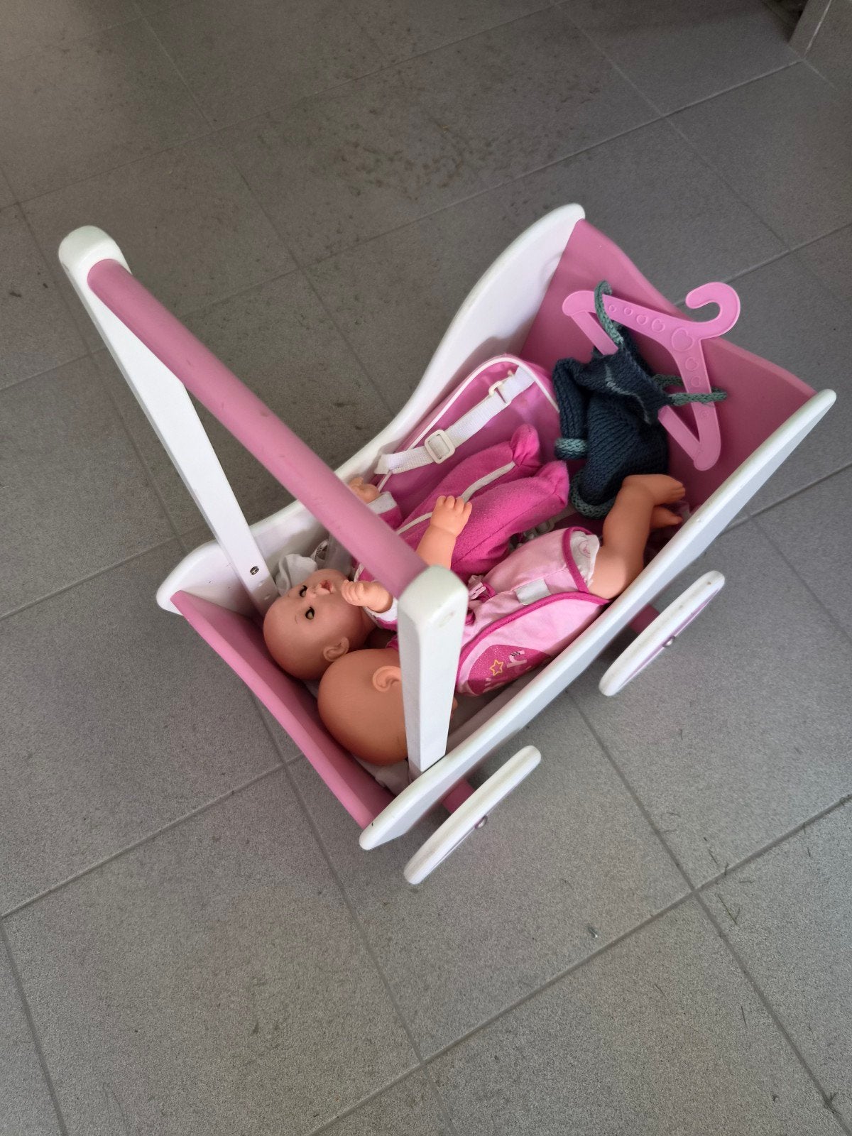 poppenwagen, Ophalen, Gebruikt