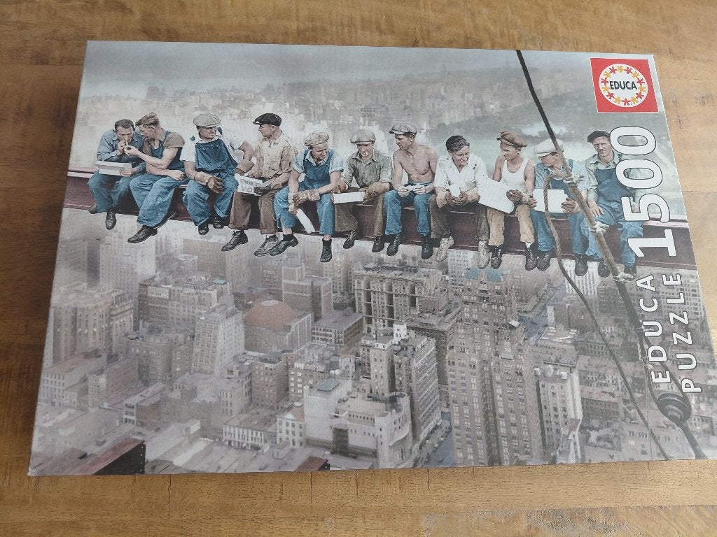 Puzzle "Déjeuner à New York" 1500 pièces, Enlèvement ou Envoi, 500 à 1500 pièces, Comme neuf, Puzzle
