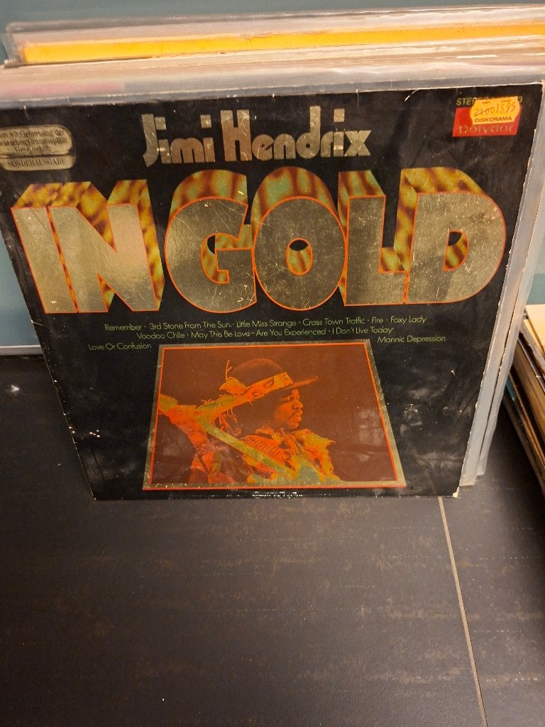 lp - jimi hendrix - in gold - vak 11, LP, Gebruikt, Hardrock, Ophalen of Verzenden