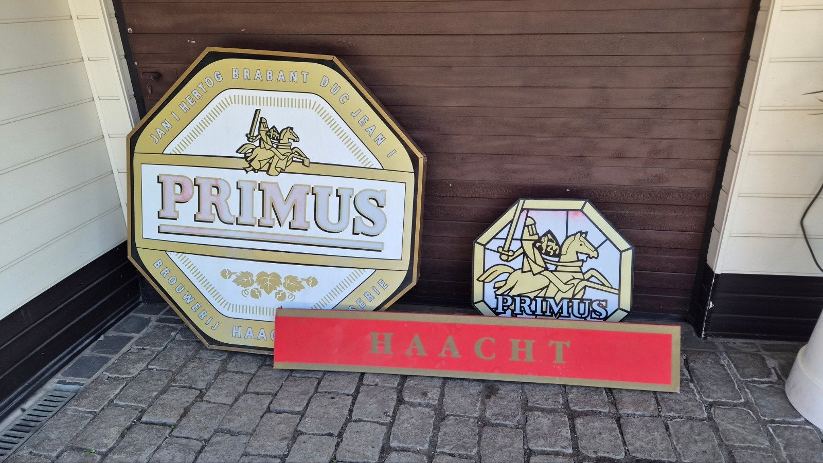 Primus reclameborden, samen of apart te koop, Ophalen, Gebruikt, Reclamebord, Plaat of Schild, Overige merken