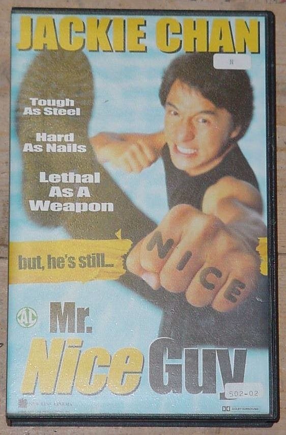 Videoband VHS, Action Comedy, Mr.NICE GUY, Jackie Chan, 1997, CD & DVD, Anglais, Tous les âges, Utilisé, Ex-location