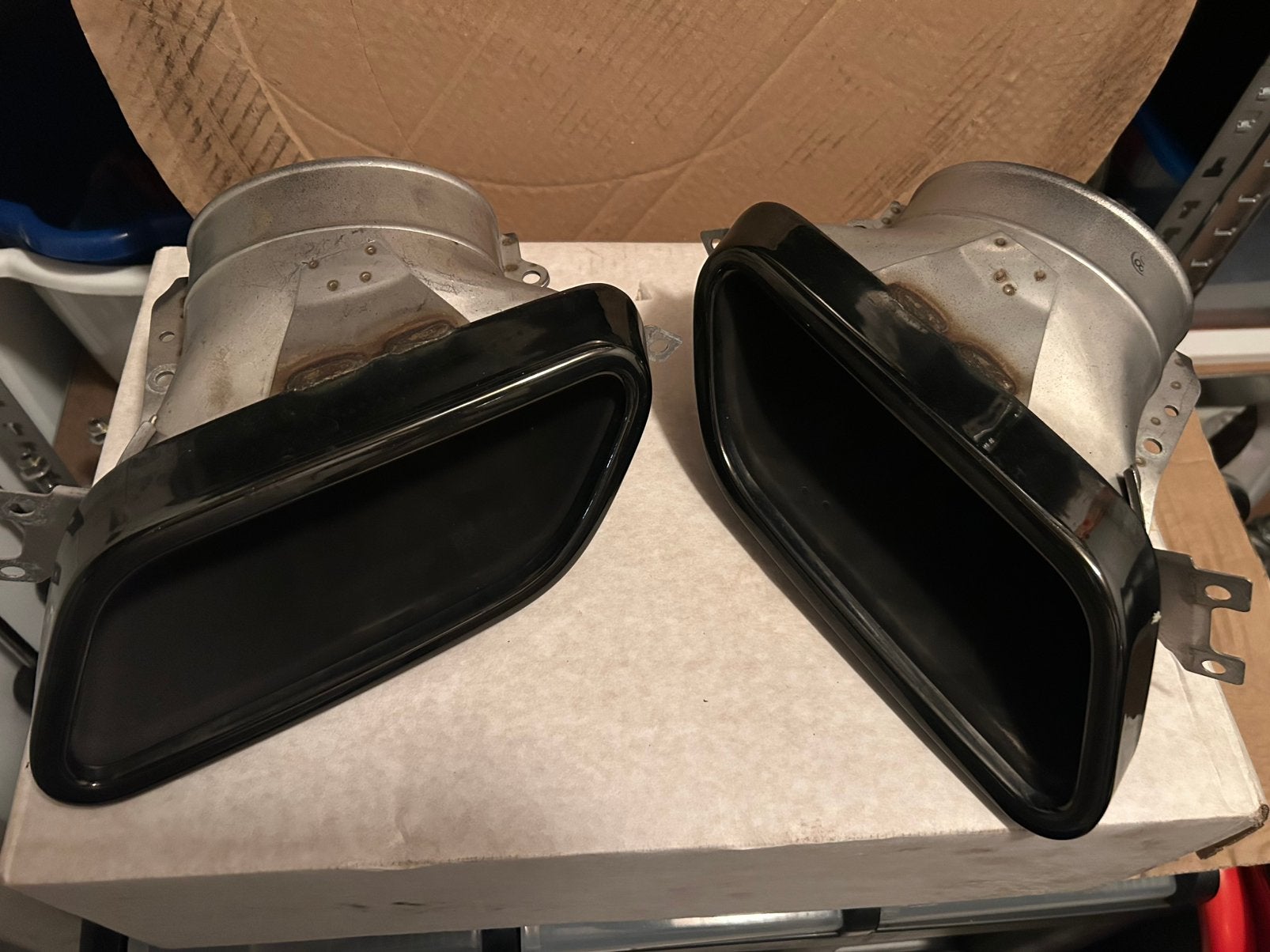 Mercedes AMG GT S R190 einddemper sierstukken tailpipe trim, Ophalen, Gebruikt, Mercedes-Benz