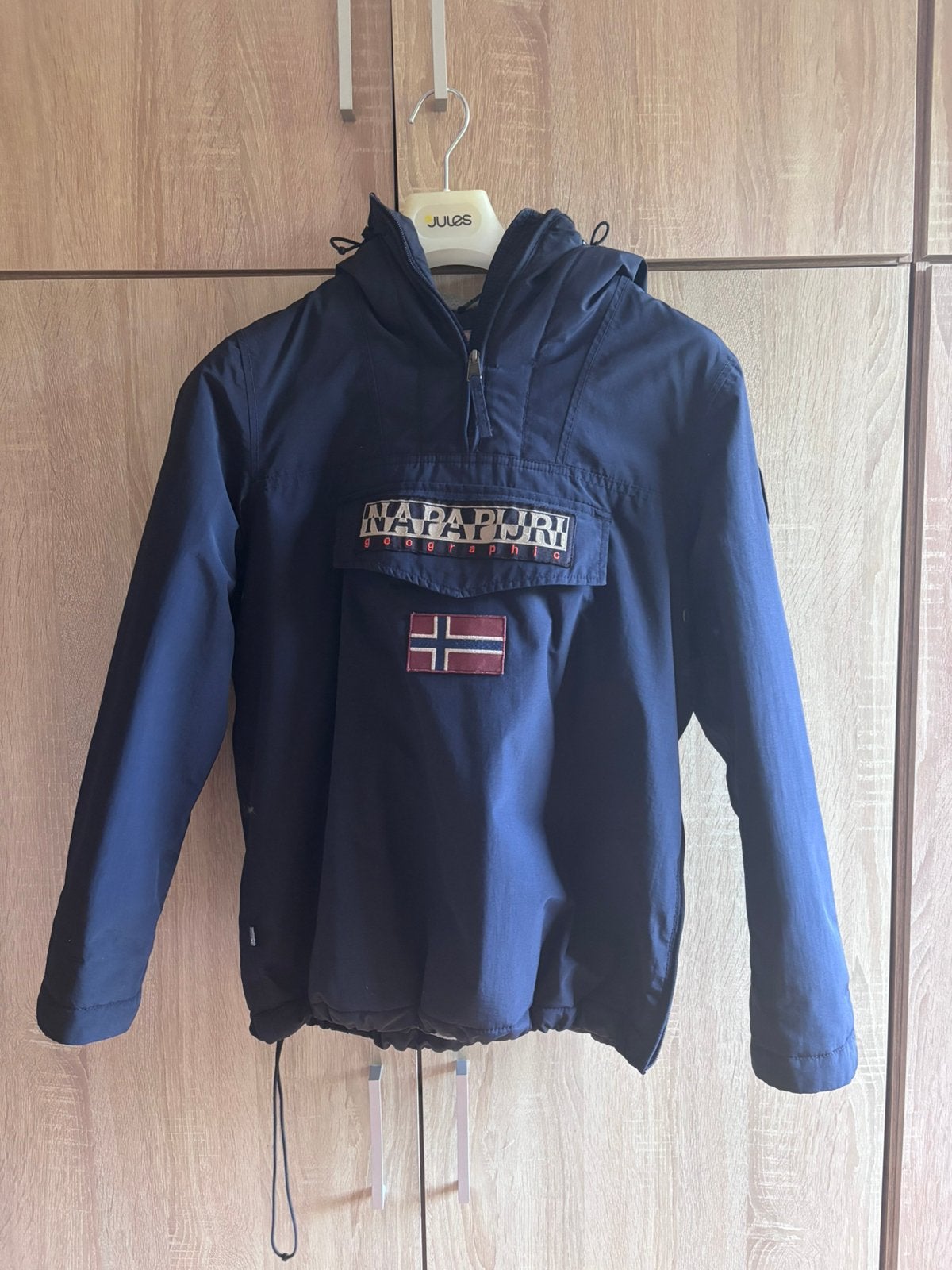 Jasje Napapijri, Kleding | Dames, Jassen | Winter, Ophalen of Verzenden, Zo goed als nieuw, Maat 38/40 (M), Blauw