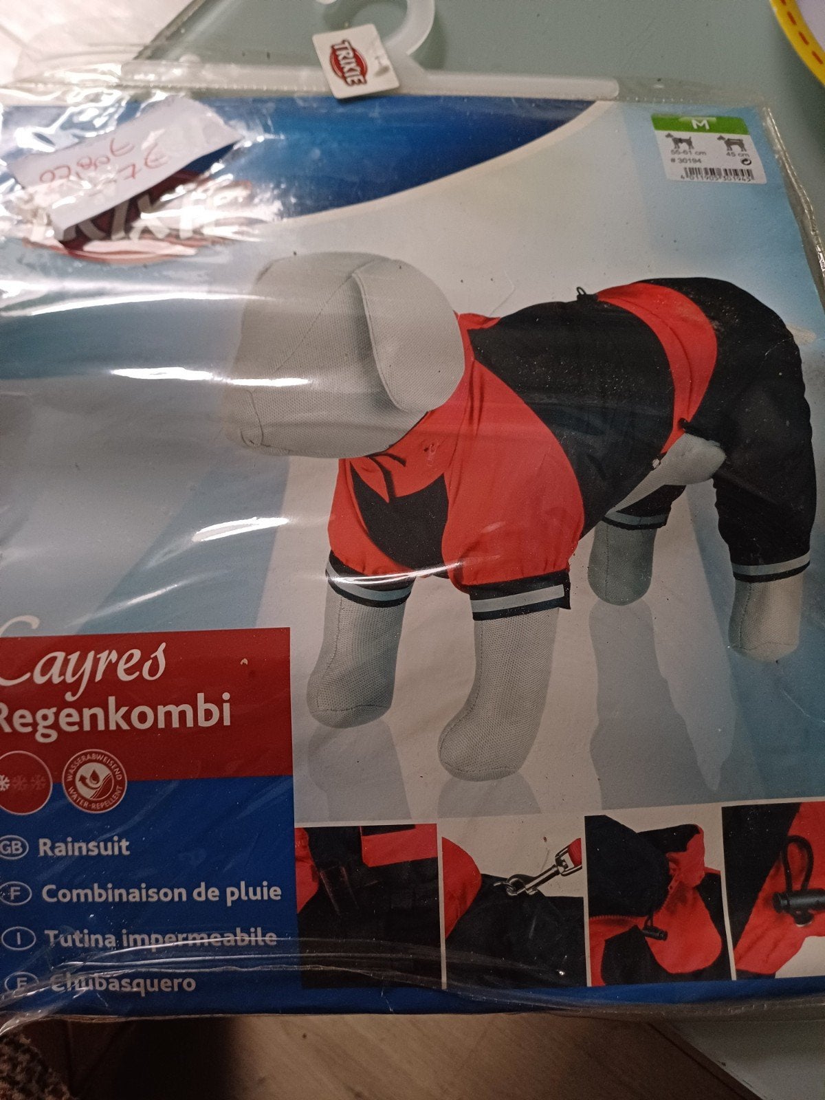 Combinaison de pluie 2 pièces Med dog 4, Enlèvement ou Envoi, Trixie, Manteau pour chien, M