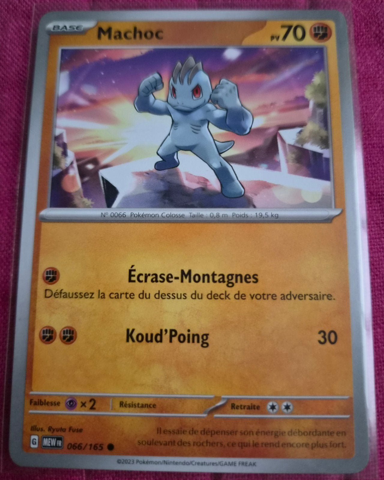 carte pokemon Machoc, Envoi