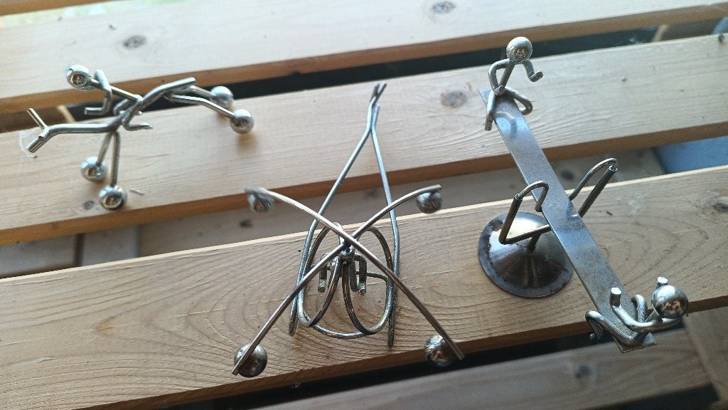 Décoration d'intérieur, figurine en métal qui bougent, Enlèvement