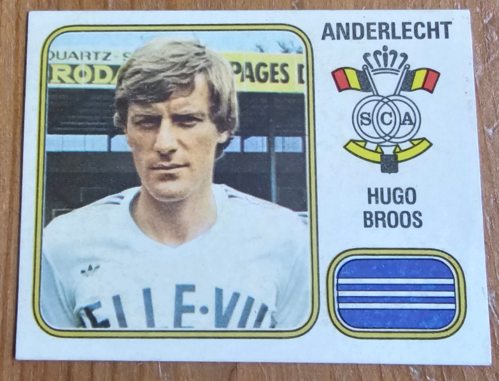 Panini Football 81 #10 Hugo Broos Anderlecht Voetbal!, Ophalen of Verzenden, Sticker