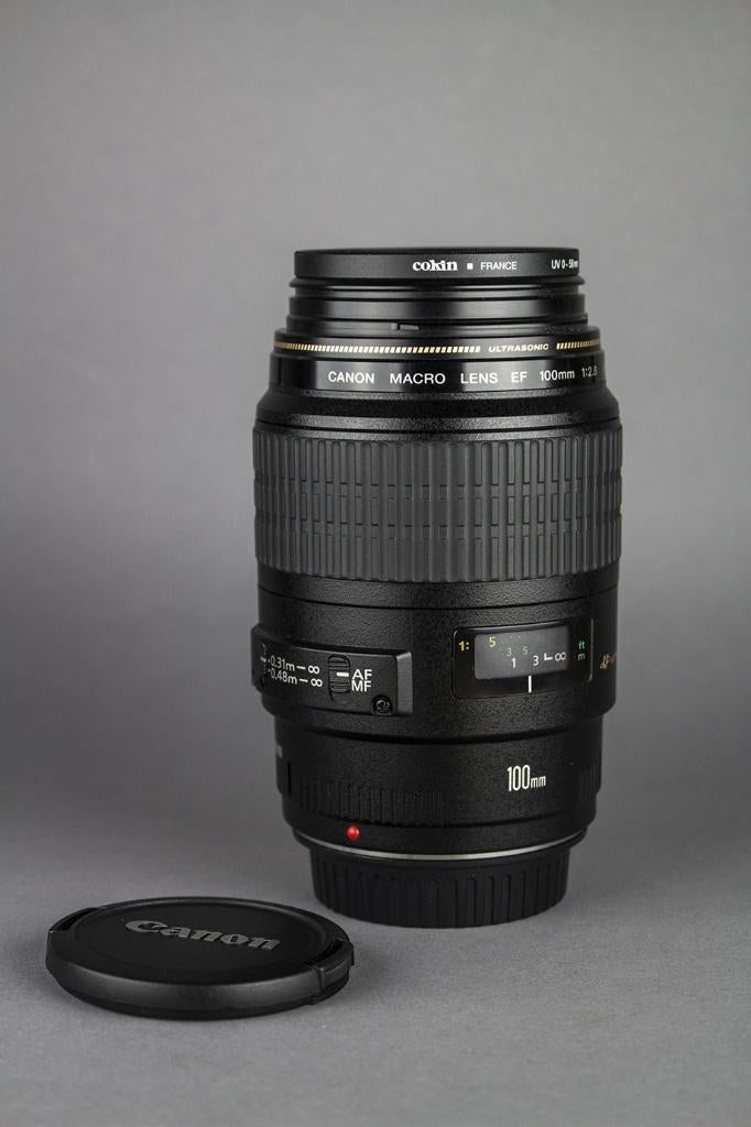 comme neuf canon ef 100 f2.8 USM  MACRO, Enlèvement, Comme neuf