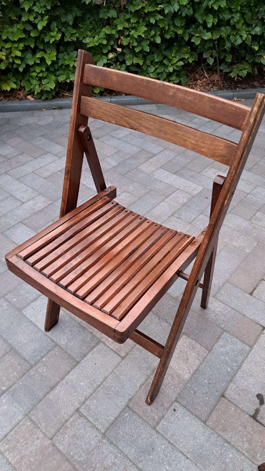 Grote partij vintage houten klapstoelen, Ophalen, Gebruikt, Bruin, Vintage