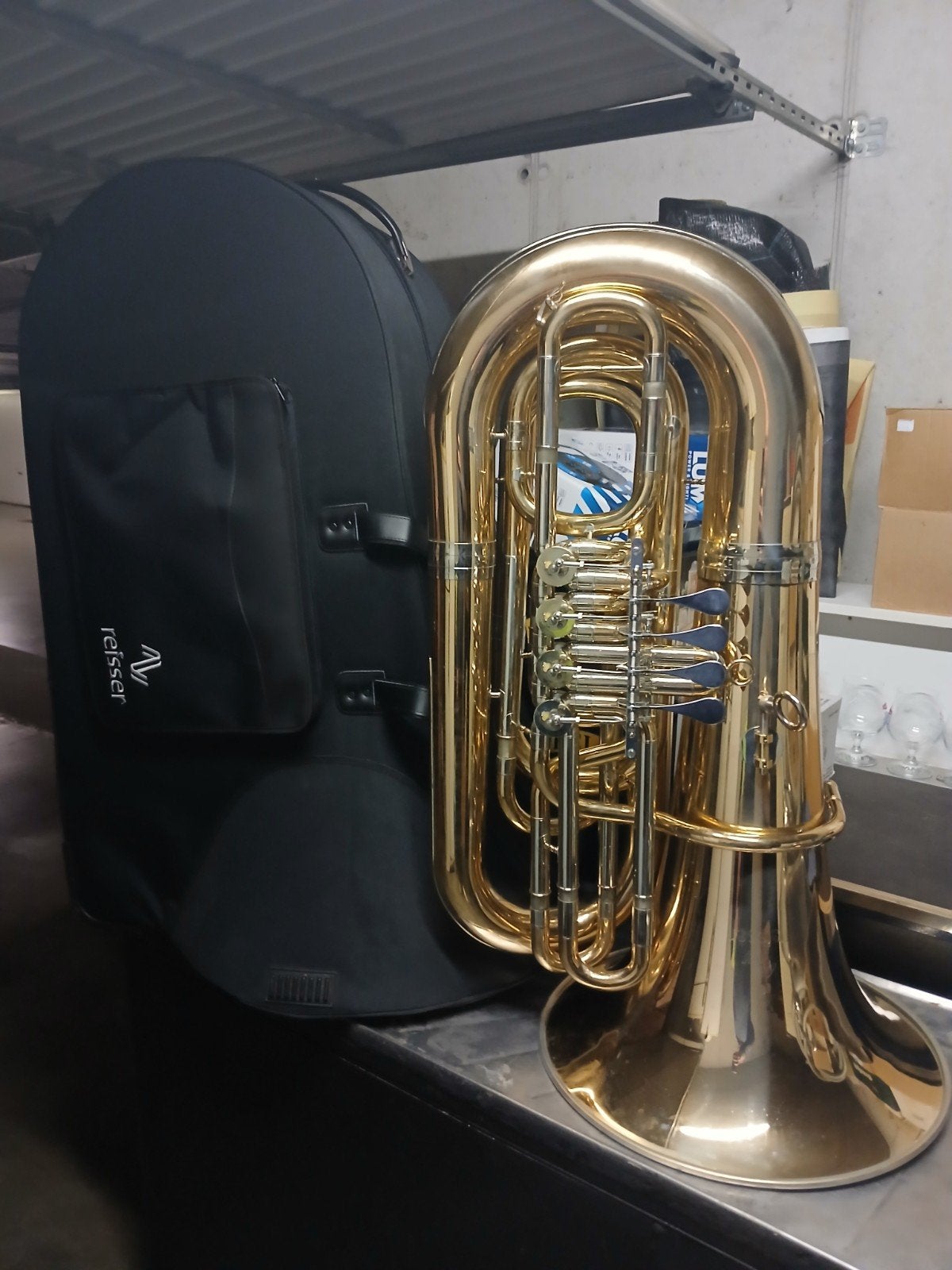 Tuba Reisser RTU791G sib, Ophalen, Gebruikt, Tuba in si bemol