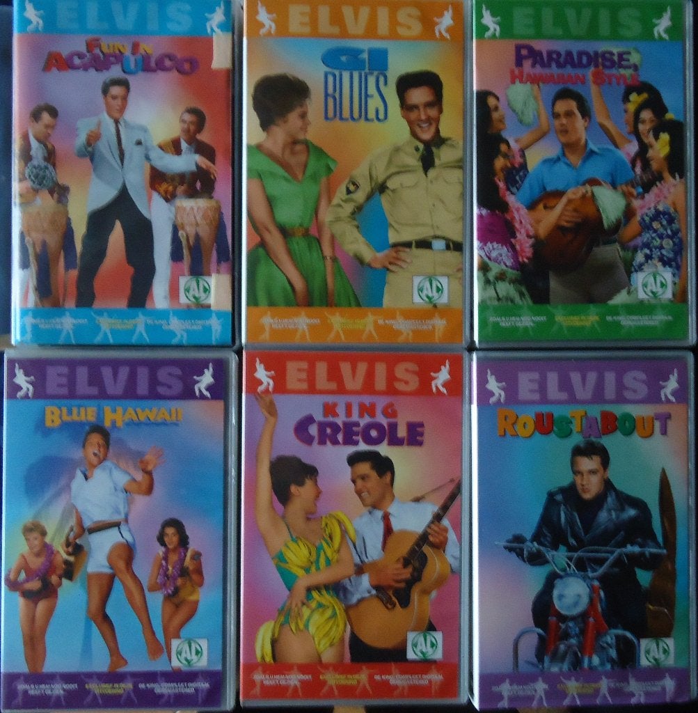6 Elvis Presley speelfilms- originele VHS cassetten, CD & DVD, VHS | Film, Sous-titré en néerlandais, Enlèvement ou Envoi, Anglais