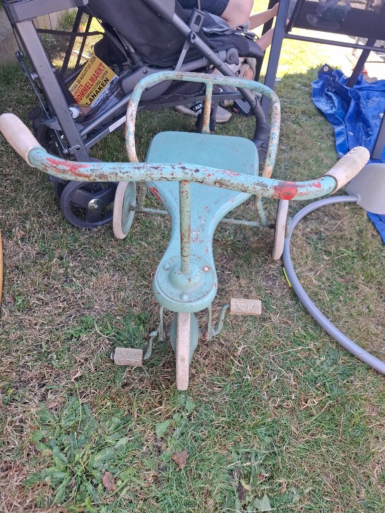 Retro driewieler, Ophalen, Gebruikt