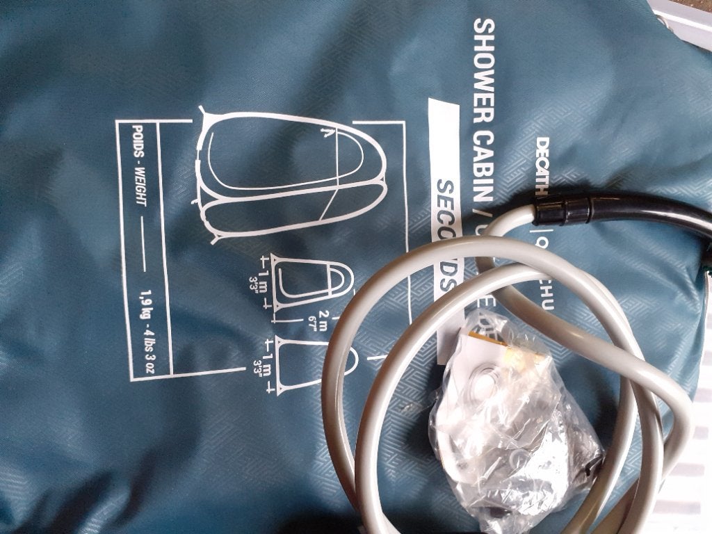 Draagbare douche, Ophalen, Zo goed als nieuw