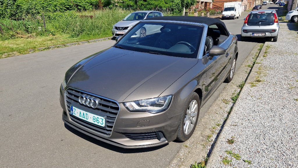 Audi a3 2.0 tdi cabrio euro 6, Auto's, Cabriolet, Beige, Leder, 5 deurs