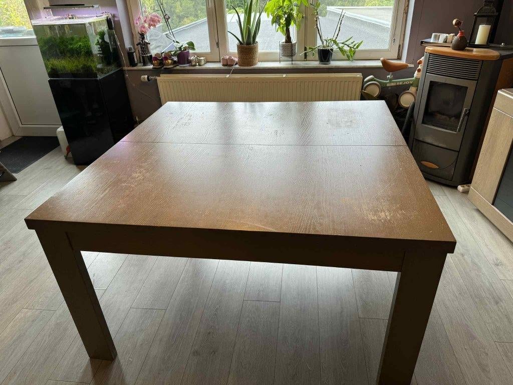 Table carrée 140x140 - 140x190, 150 à 200 cm, Cinq personnes ou plus, 150 à 200 cm, Carré