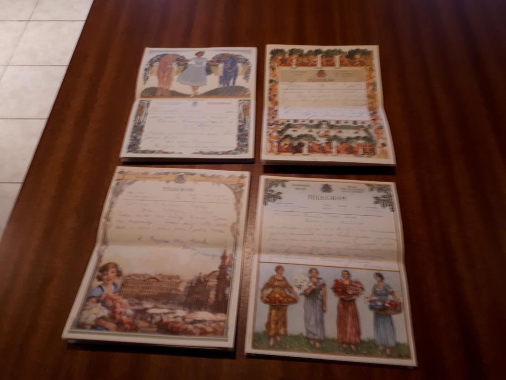 14 telegrams gelukwensen huwelijk dd 17.11.1951, Verzamelen, Ophalen of Verzenden