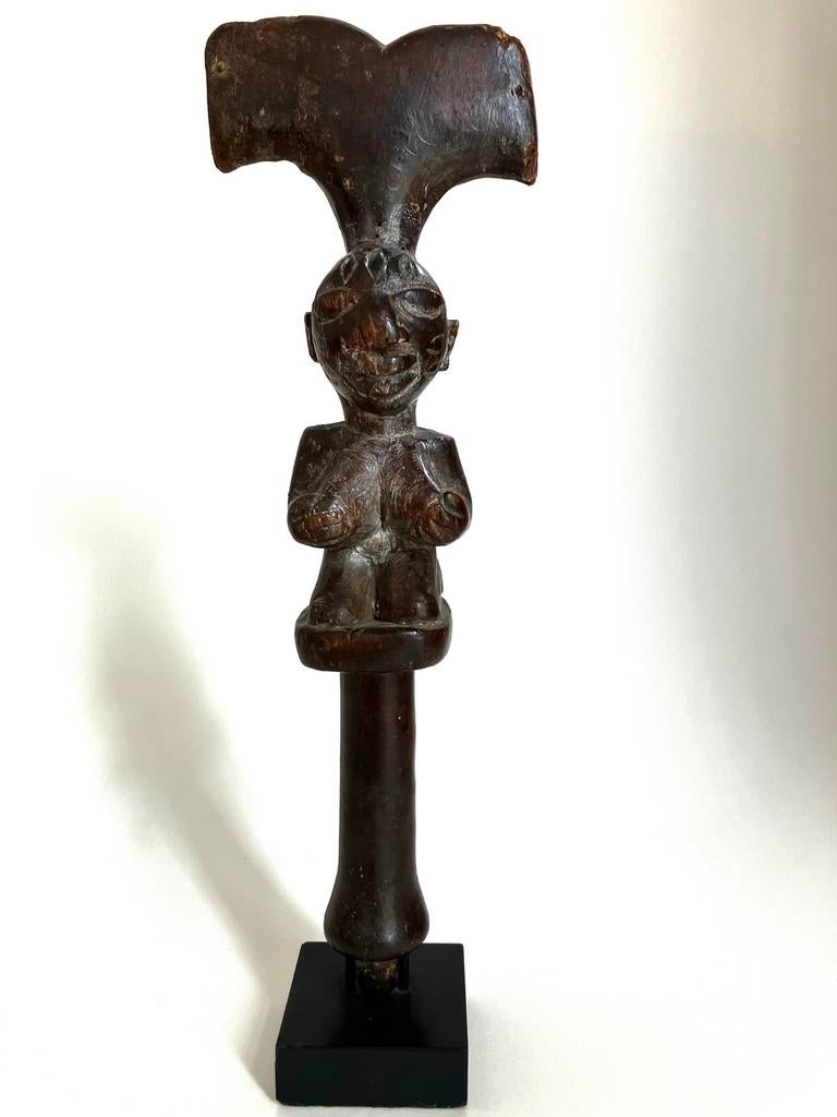 Oshe Shango Yoruba staf, Antiek en Kunst, Ophalen of Verzenden