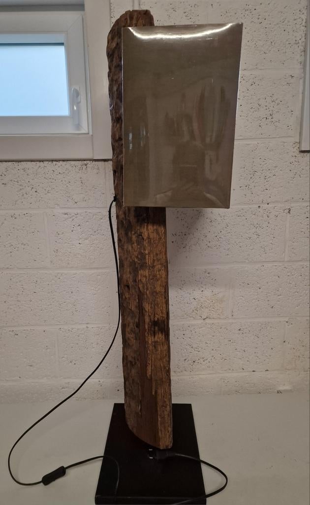 Lampe sur bille de chemin de fer, Enlèvement, Utilisé, 100 à 150 cm, Bois