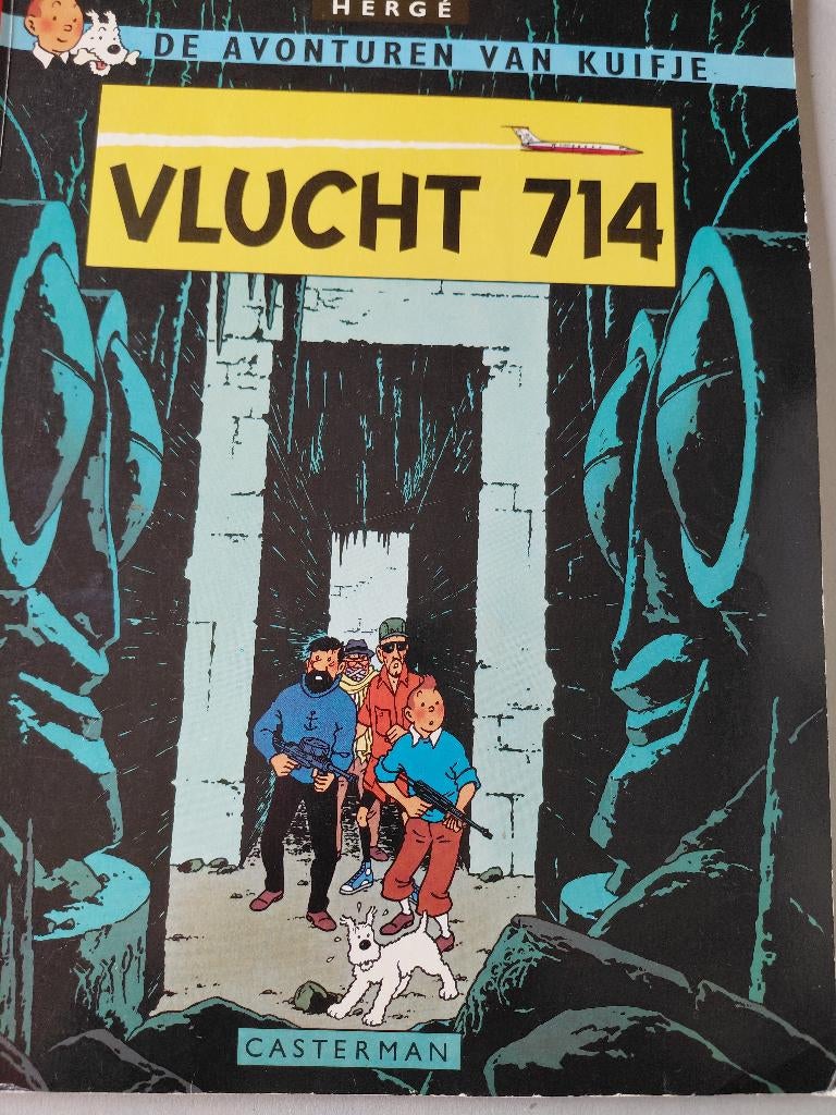 Kuifje. Vlucht 714. Strip, Boeken, Eén stripboek, Hergé, Ophalen, Gelezen