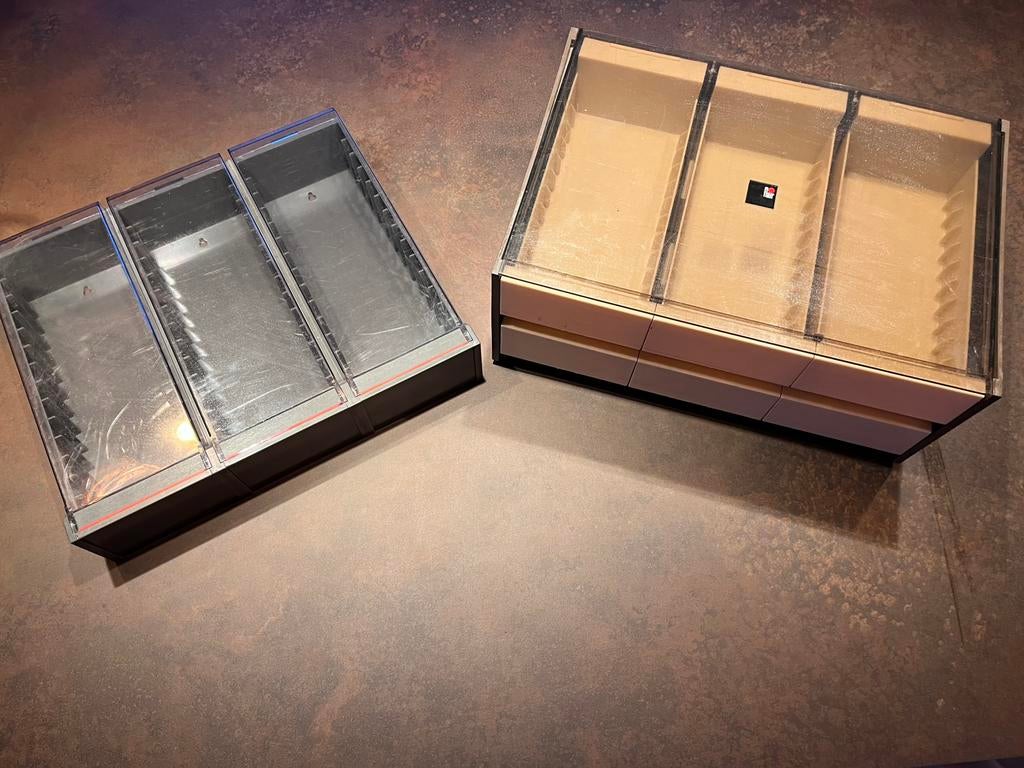 2 boites de rangement cassettes audio Flair, Enlèvement ou Envoi, Utilisé