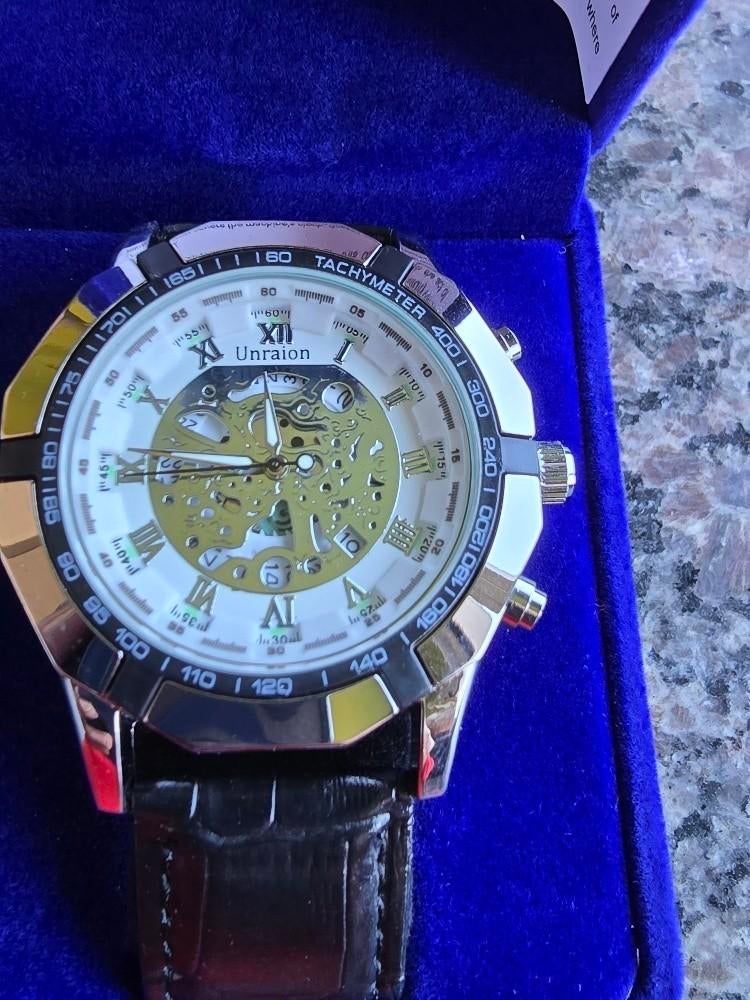 Fraai herenhorloge, Ophalen of Verzenden, Nieuw, Leer