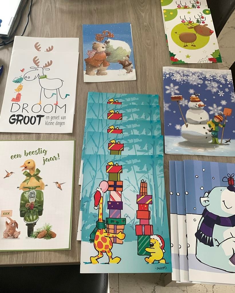 17 Nieuwjaarsbrieven met schrijfbladen, Enlèvement, Comme neuf