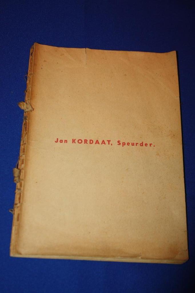 1 -Jan Kordaat, Speurder Zonder kaft, Livres, Enlèvement ou Envoi, Une BD, Jijé, Utilisé