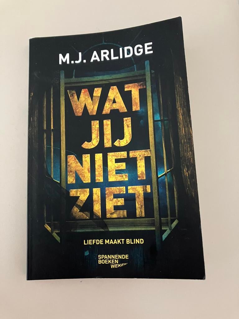 Boek: M.J. Arlidge - Wat jij niet ziet, Ophalen, Zo goed als nieuw, M.J. Arlidge