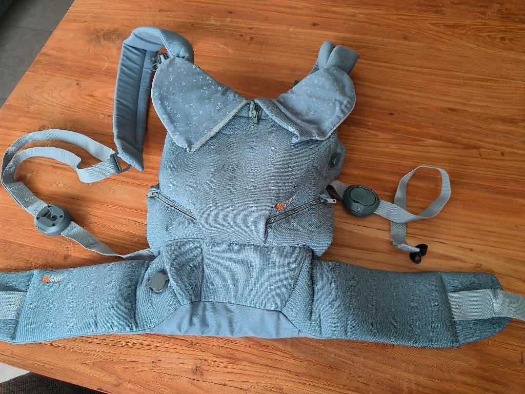 Blauw-grijze draagzak Haven (BeSafe), Autres marques, Porte-bébé, Comme neuf, Enlèvement