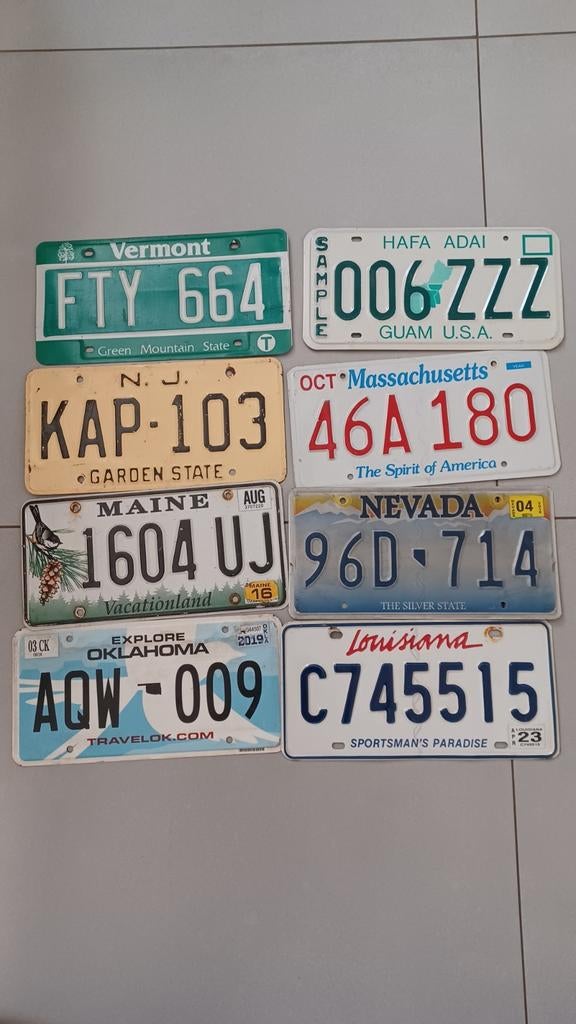 Usa nummerplaten- Amerikaanse nummerplaten, Verzamelen, Ophalen of Verzenden