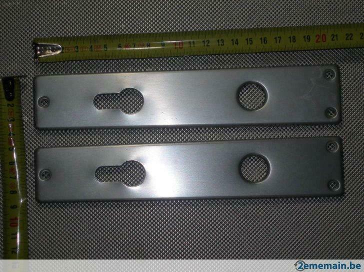 Décor porte 1 paire de plaque en inox (lot7), Ophalen of Verzenden, Nieuw