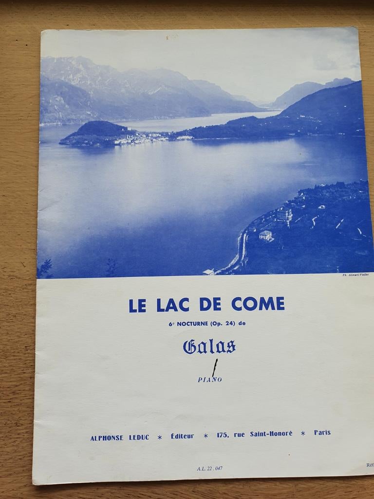 Le Lac de Come - Galas (Piano), Gebruikt, Klassiek, Ophalen of Verzenden, Artiest of Componist