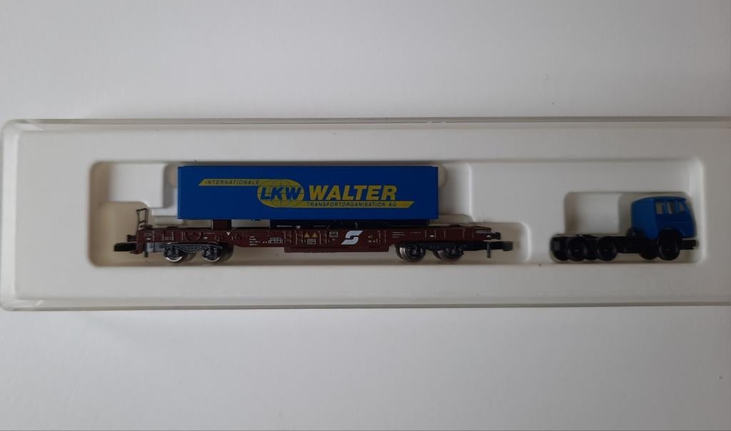 Marklin Z 8604 Hupac Low Walter, Enlèvement ou Envoi, Comme neuf, Wagon, Märklin