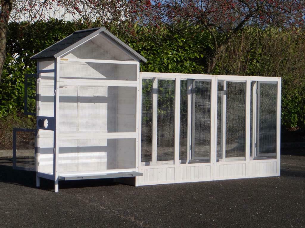 Volière bois voliere oiseau voliere jardin XXL perruche NEUF, Animaux & Accessoires, Envoi, Neuf, Bois, Volière
