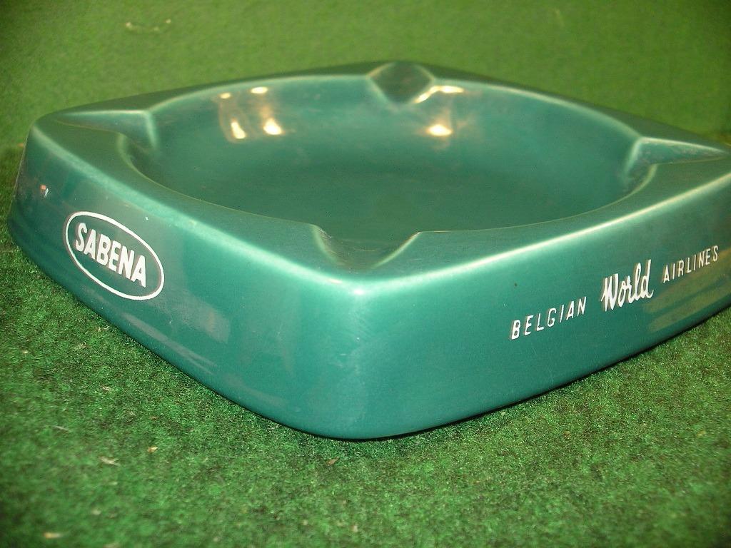 SABENA ASBAK/KERALUX/BOCH GEËMAILLEERD AARDEWERK, Ophalen of Verzenden, Zo goed als nieuw, Asbak