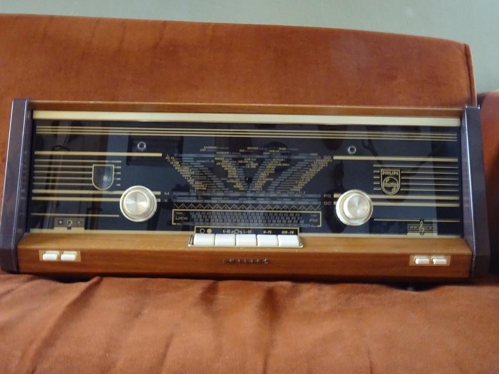 Philips B4X23A radio vintage buizenradio Philips B4X23A 1962, Ophalen of Verzenden, Gebruikt, Radio
