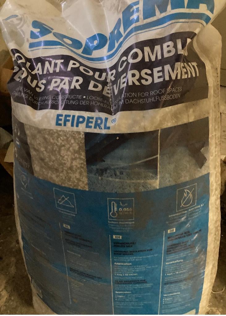 Perles isolantes pour remplissage de creux, Enlèvement, Neuf