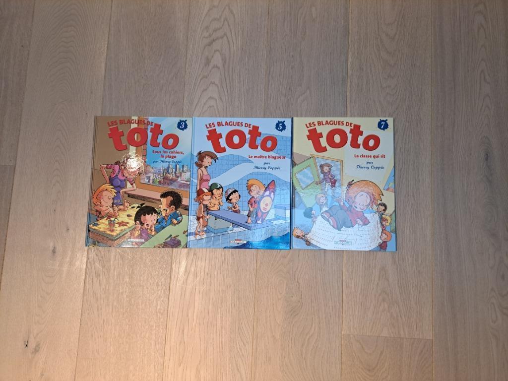 Lot de 3 BD Les blagues de Toto (Tomes 3, 5, 7), Livres, Plusieurs BD, Enlèvement, Comme neuf, Thierry Coppée