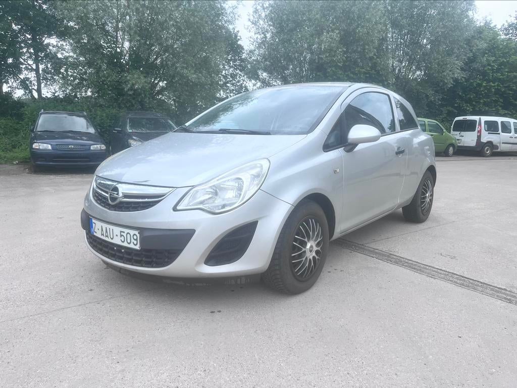 OPEL CORSA VAN 2013 1.4 BENZINE MET AIRCO 136000KM EURO5, Auto's, Voorwielaandrijving, Stof, Zwart, Bedrijf
